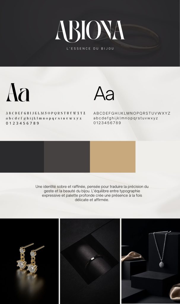 Identité visuelle bijoutier luxe